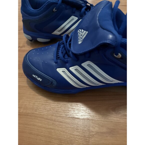 Adidas Men's Baseball Cleats AdiTUFF Size 11.5 Royal Blue - Picture 7 of 16